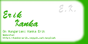 erik kanka business card